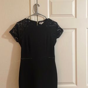 Long lace detail dress
